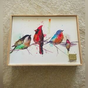 Demdaco little birds wall art NWT